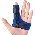 Trigger Finger Splints, Finger Brace with 2 Gel Sleeves for Injured Mallet Finger, Straightening Supports for Sprains Pain Relief, Sports Broken Injury, Dislocated Immobilizer, Knuckle Tendon