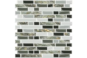 STICKGOO Thicker Design Peel and Stick Tile Backsplash, 12”×12”Stick on Backsplash for Kitchen, Self Adhesive Tile for Kitche