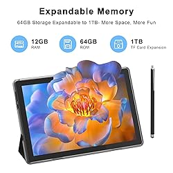 HOTTABLET 10" Android 15 Tablet, 12(4+8Expand) GB
