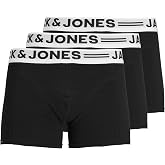 Jack &amp; Jones Men's Sense Trunks 3-Pack Noos | Slim fit, plain colour, casual wash at 104 &deg;C on a gentle cycle