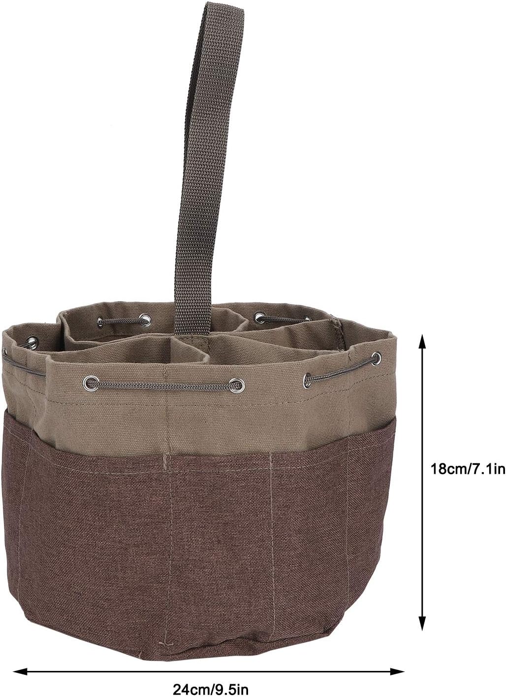 HERCHR Garden Tools Bag, Gardening Tools Storage Portable Bucket Tool