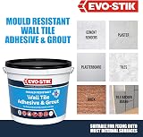 EVO-STIK Mould Resistant Wall Tile Adhesive & Grout White 2.5L 2-in-1 view 4