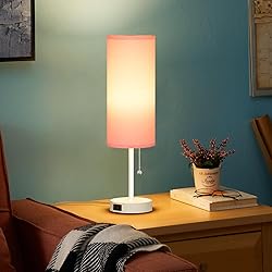 Dott Arts 18" Table Lamp for Bedroom, 3-Color