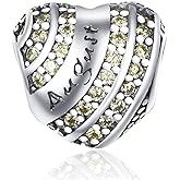 Birthstone Charm Fit for Pandora Charms Bracelet Sterling Silver Bead Birthday Charms 13