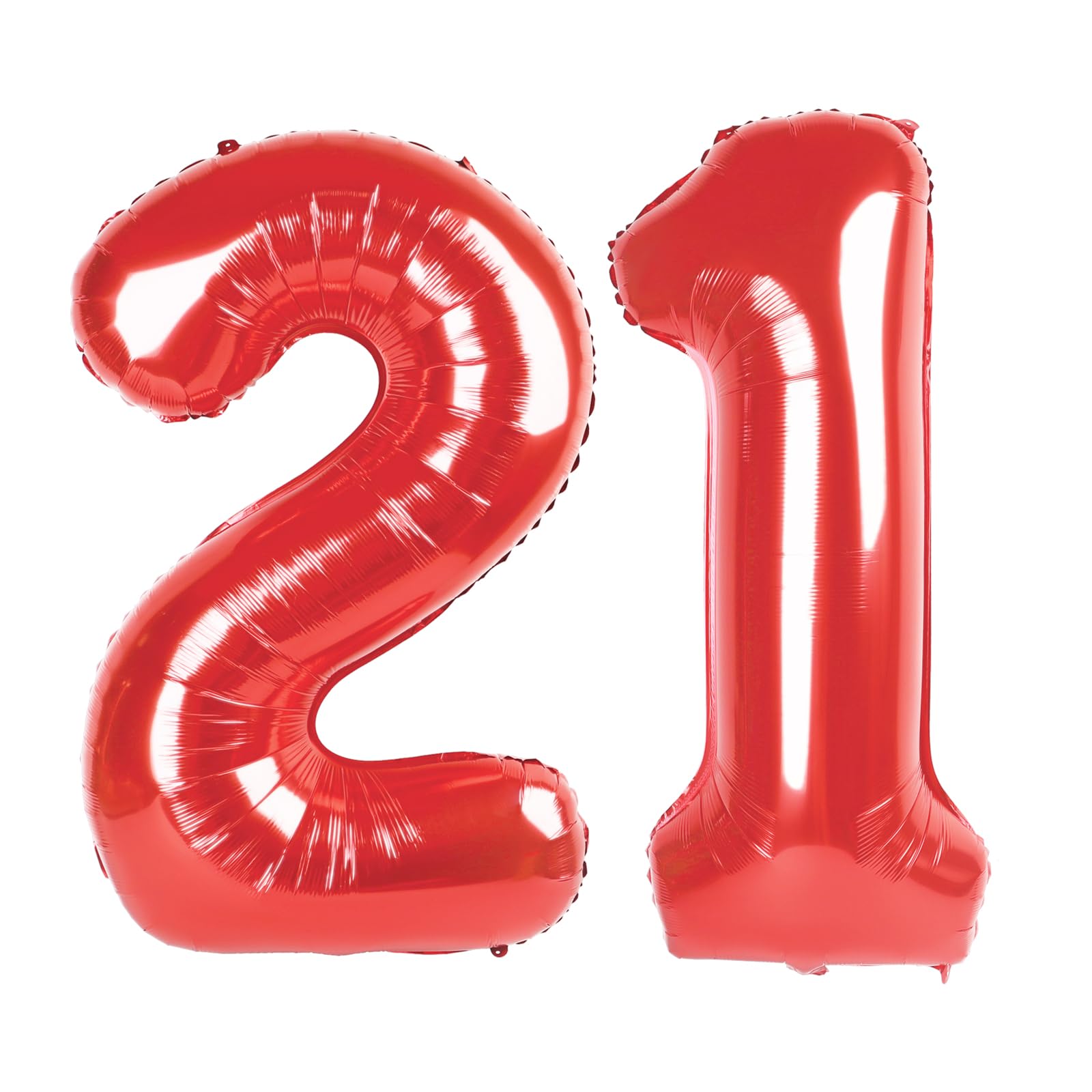 Photo 1 of 21 Balloon - Red Birthday Number Balloons, 40 Inch Large Foil Balloons for Men Women Boys Girls Red Themed Birthday Decorations