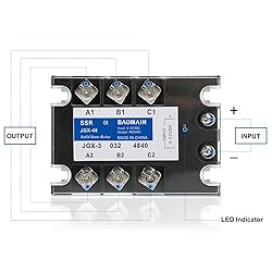 Baomain 3 Phase Solid State Relay JGX-3340A 4-32