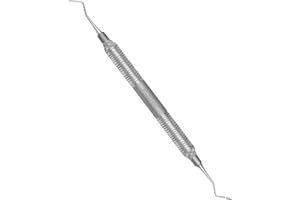 Pomee USA 711-204 Dental Sickle Scaler #204S, 9.5mm Ultra-Light Hollow Handle, Plaque & Calculus Removal Instrument