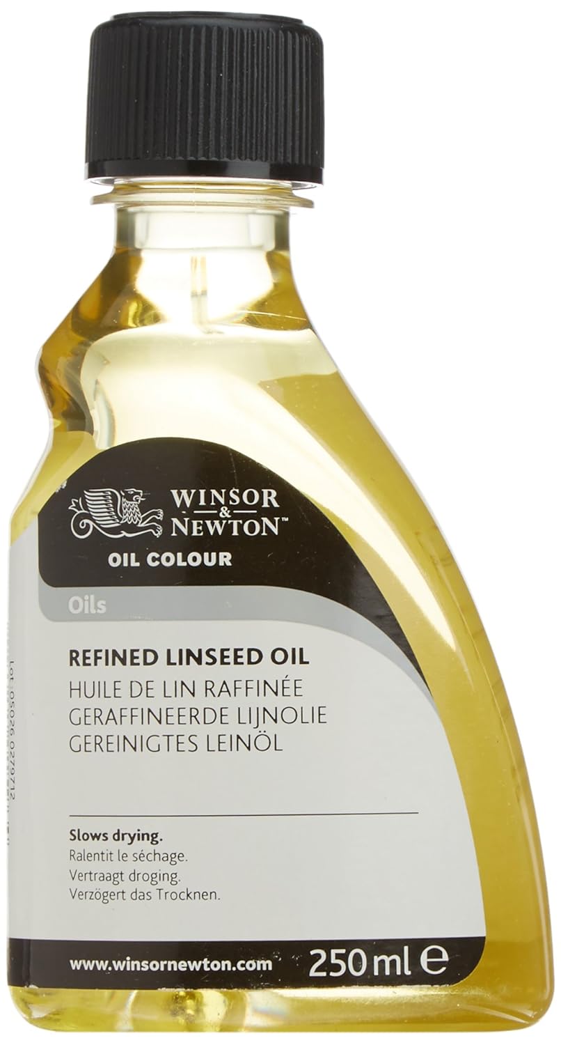 Winsor & Newton 250ml Refined Linseed Oil Amazon.co.uk Office Products