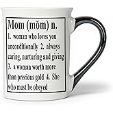 Cottage Creek Mugs | 16 Oz Ceramic Mom Coffee Mug | Large Coffee Cup for Women, Mother, Mama, Grandma | Birthday Gifts for Mom from Daughter | Christmas Mothers Day Gifts | Home Decor Cup