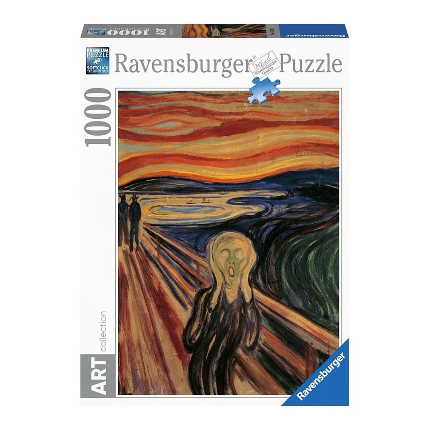 Ravensburger - Puzzle 1000 Pieces Munch: The Scream | 1000 Pieces Art Puzzle with a Size of 70 x 50 cm | Gift for Adults and Children from 14 Years and Over