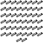 50 pieces of metal snap on hairs clip Updo hair clips Click on accessories Women's hairs clip, thick and fine hair double grip hairs clips, girls' black small hair clips