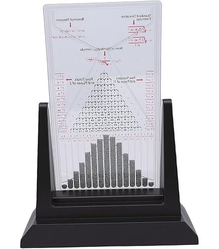 Tablero Galton De 12 X 18 Cm En Acrílico, Modelo De Distribución Normal Para Demostraciones De Probabilidad Y Física