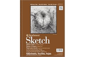 Strathmore 455800 60 lb 100 Sheet Sketch Paper Pad, 5.5 by 8.5"