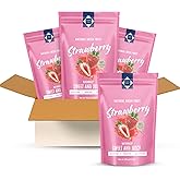 Natural Dried Strawberry – Premium Quality, Soft & Chewy, Naturally Sweet & Sour, Gluten-Free, Vegan, Healthy Snack Option, High in Vitamins, 10.5OZ (300gram) – Authentic Taste of Thailand (Pack of 3)