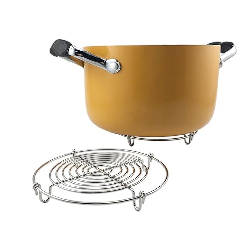 Round Steamer Rack and Cooling Rack,Wire Steamer Kettle Rack