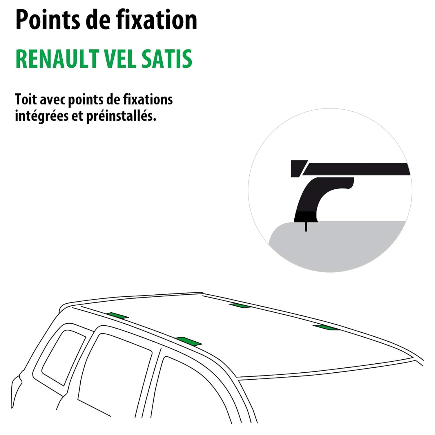 Complete Kit rameder, Roof Bars WingBar for Renault Vel Satis  (114446-04862-1-fr): Amazon.co.uk: Car & Motorbike