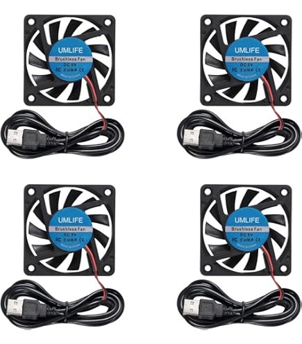 Amazon.com: 2Pcs DC 5V 8010 Fan 3D Printer 80x80x10 Brushless