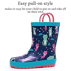 LANCDON Toddler Rain Boots for Boys and Girls