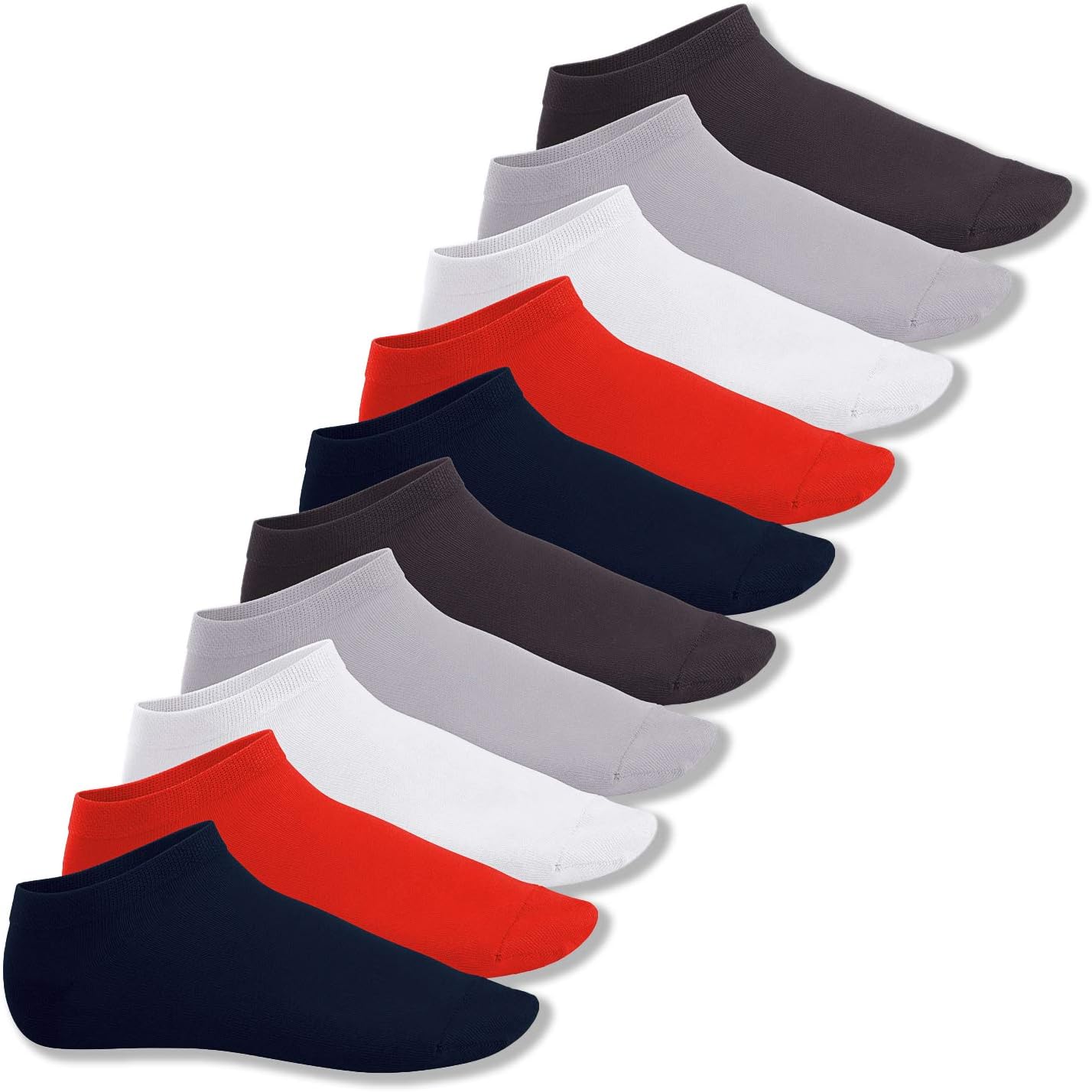 Footstar 10 pairs of SNEAK IT! Unisex Ankle Socks