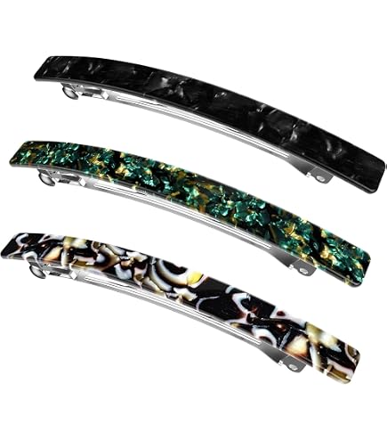 Amazon.com : L. Erickson Pearl and Metal Long and Skinny  display picture 3