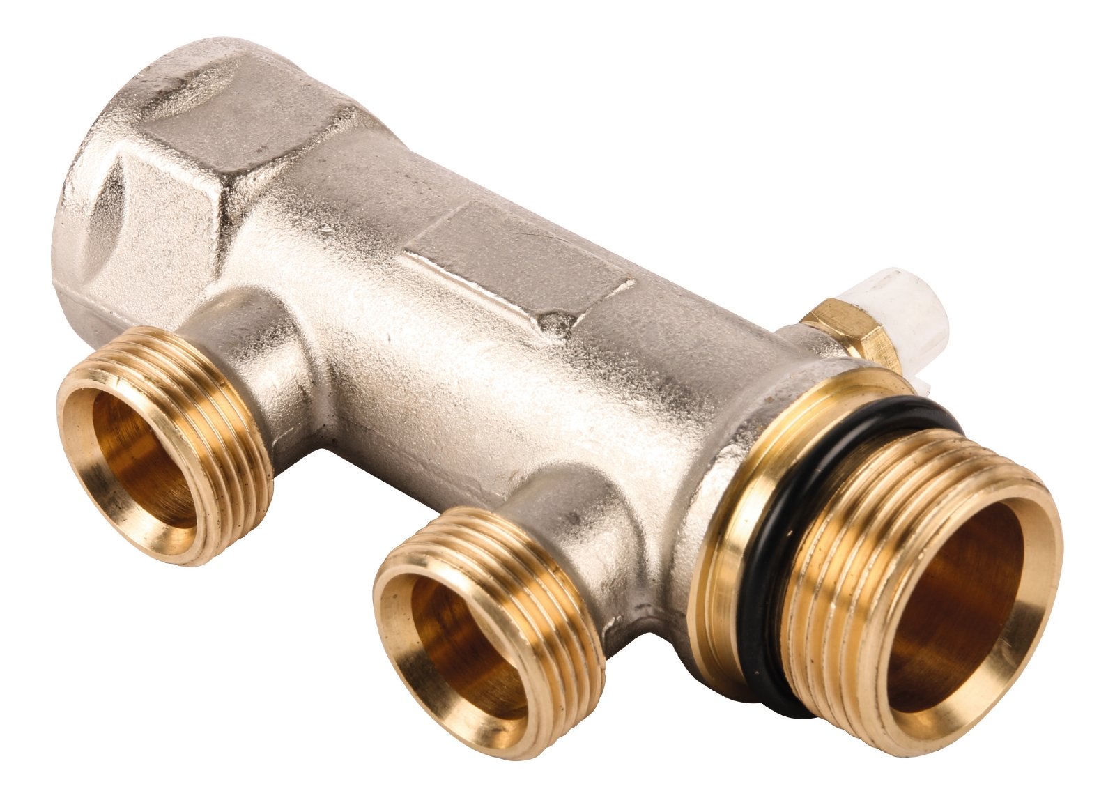 Sanitop-Wingenroth 26061 9 Wiroflex Compact Distribution Board for Plumbing and Heating Systems Trunk Pipe 1 Inch, 2-Way Distributor, 1 Zoll