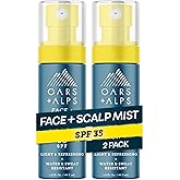 Oars + Alps Face & Scalp Sunscreen Spray Mist, SPF 35 Facial & Hair Sunscreen