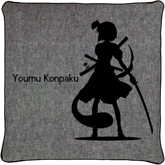 Amazon Co Jp 東方 シルエット 魂魄妖夢 Bタイプ クッションカバー グレー 服 ファッション小物