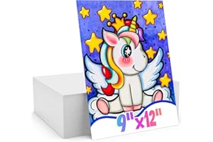 DONYANG Drawing Paper, 9" x 12" Art Paper, 90 Sheets Artist Sketching Drawing Easel Paper Bulk, Art Supplies for Kids Adults, Arts & Crafts, White Coloring Paper