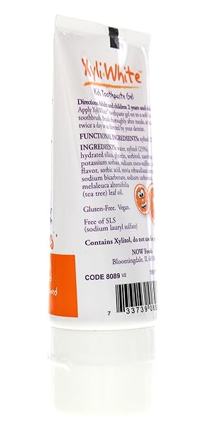 NOW SOLUTIONS XYLIWHITE ORANGE SPLASH TOOTHPASTE GEL FOR KIDS, 3-OUNCE