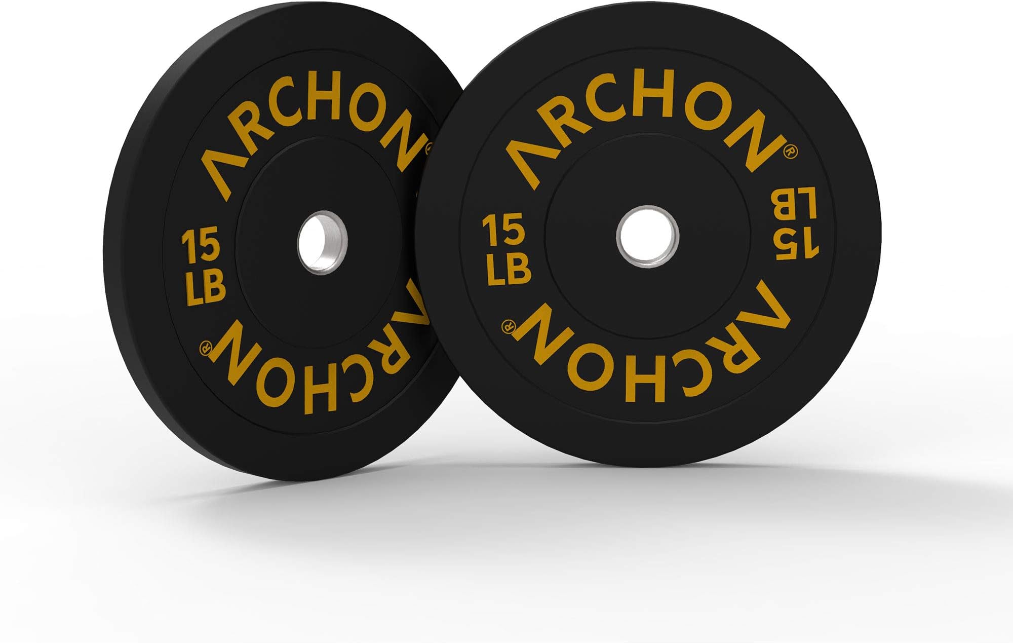 ARCHON Fitness ATLAS Olympic Bumper Plates | Save on Weight Plates Sold in Sets and Pairs | Bumper Plates Virtually Indestructible | Weightlifting | Powerlifting