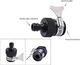 ZhiheHui 2 Pcs 16 mm Universal Tap Connector Adapter Mixer Hose Fitting view 3