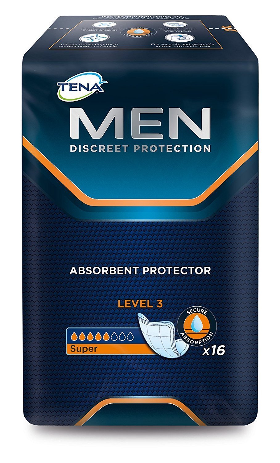Tena Men Level 3 Pads (6 Packs of 16) Buy Online in New Zealand at