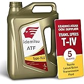 Idemitsu ATF Type TLS (T-IV) Transmission Fluid &ndash; 5 Quart | For Toyota/Lexus/Scion T-IV Spec | Smooth Shifting &amp; Anti-Shudder | ISO &amp; IATF Certified