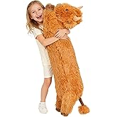 Fanunny Highland Cow Stuffed Animal 33",Long Highland Cow Plush, Cattle Body Pillow Plushies Gifts for Kids and Adults