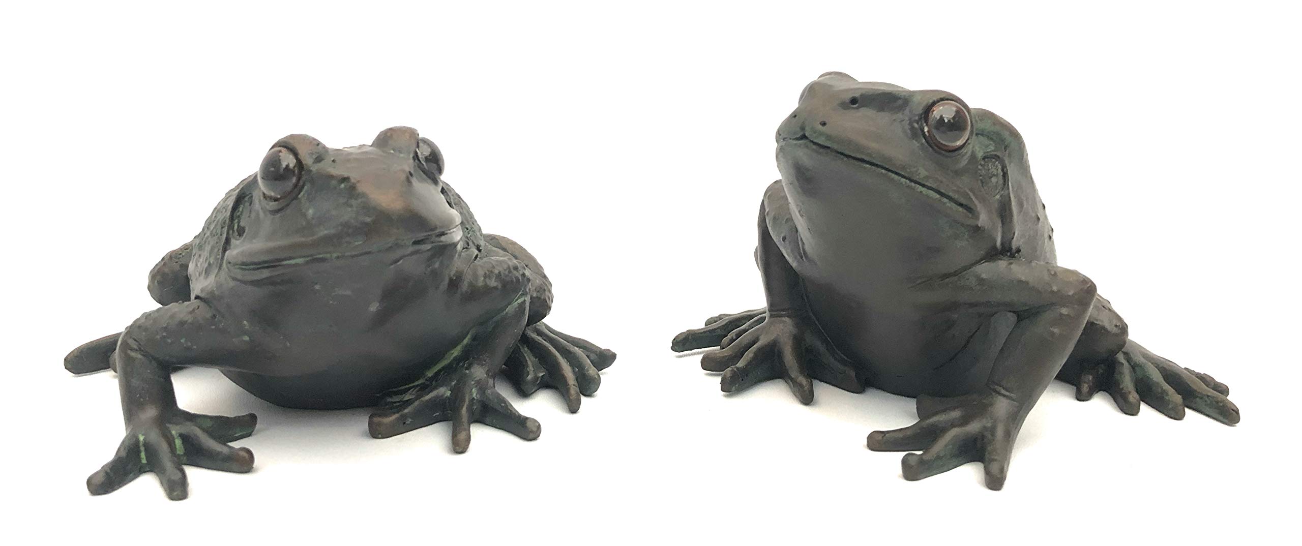 London Ornaments Set of Two Large Frogs
