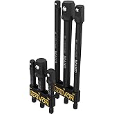LEXIVON 6-Piece Impact Grade Socket Adapter Set - 3" & 6" Extension Bit with Holder | 1/4", 3/8", and 1/2" Drive, Adapt Your 