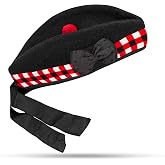 Glengarry HAT Wool Cap with Soft Cotton Lining Comfortable FIT Kilt Accessories &ndash; Military Cap