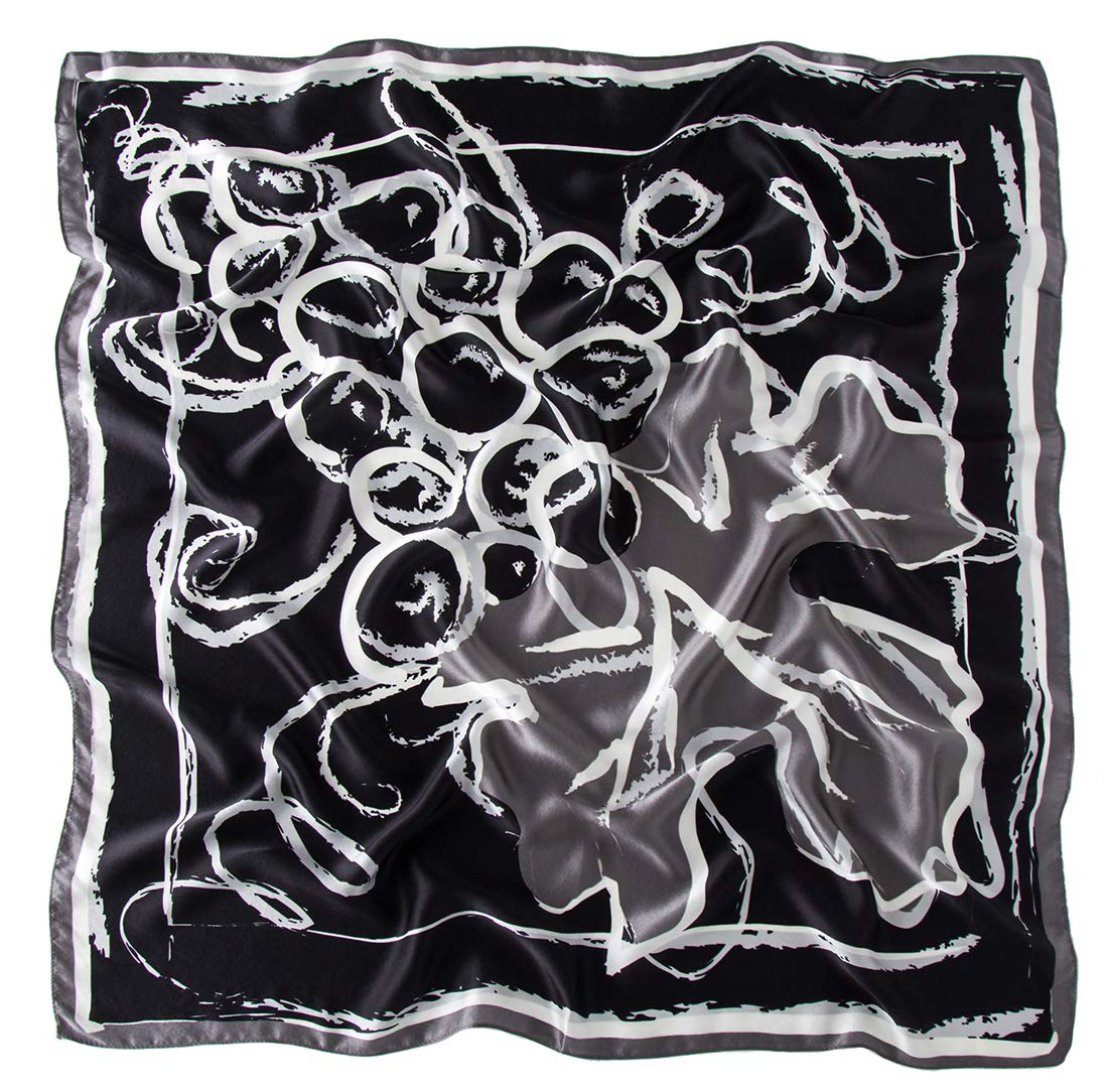 100% Pure Mulberry Silk Scarf Large Square 35'' x 35''- Breathable Lightweight Women's Neckerchief -Digital Printed Headscarf 100% Pure Mulberry Silk Scarf Large Square 35'' x 35''- Breathable Lightweight Women's Neckerchief -Digital Printed Headscarf