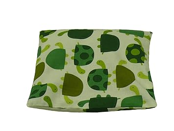 Fitzibiz Körnerkissen Paul aus 100% Baumwolle und Kirschkernfüllung, Schildkrötendruck 19x19cm (Dinkel-, Raps-, Weizen- oder 