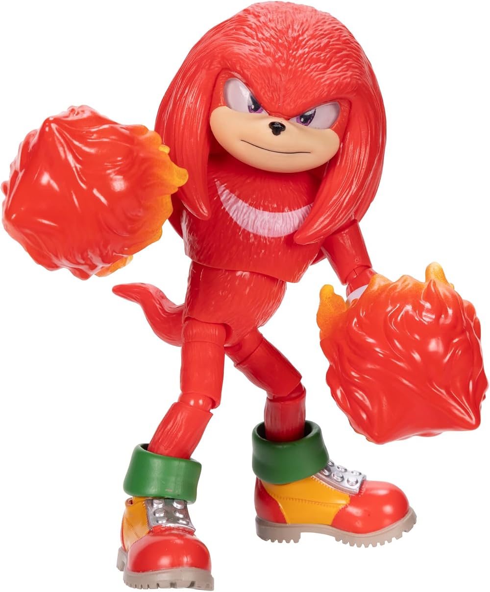 Sonic The Hedgehog Fire Fist Knuckles Action Figure Jakks Pacific 5in