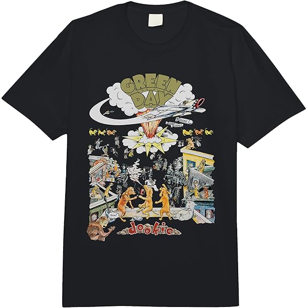 Amazon.com: Green Day 1994 Dookie Tour Classic Fit T-Shirt Black