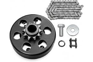 GYMMEDS Go Kart Clutch 3/4" Bore 10 Tooth with #40/41/420 Chain, Centrifugal Clutch for Predator 212, MiniBike, Go Kart, Lawnmower and Honda GC GX 2-6.5HP Engine and Small Engines performance Parts.