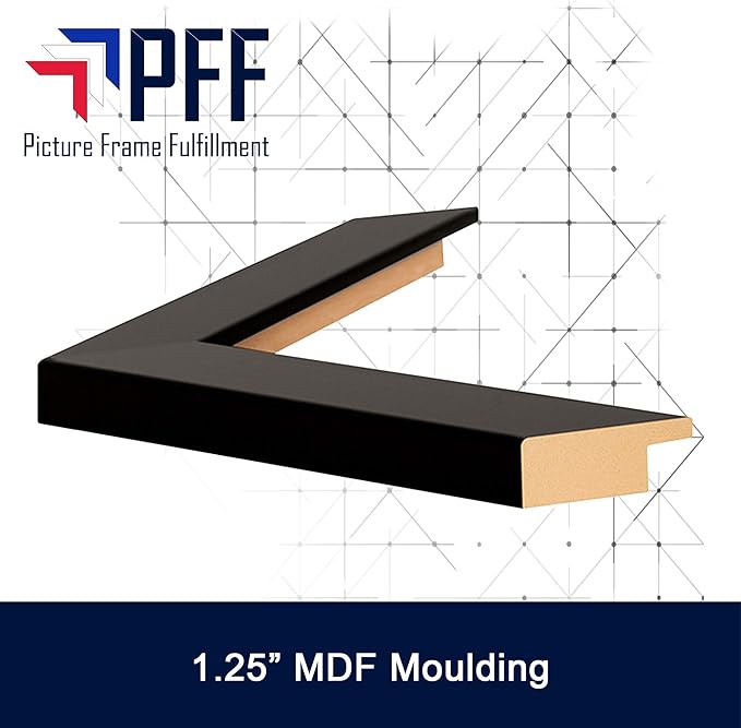 FW35 XXL Puzzle Poster Frame Din A0 A1 A2 A3 Picture Frame in Black Shiny