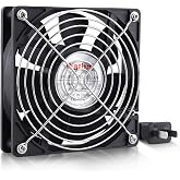 Wathai EC 120mm x 25mm AC Axial Small Exhaust Fan 110V 120V Dual Ball | 4 Inch ventilation Fan 110V - 240V Axial 1225 120v AC 120mm x 25mm Low Speed for DIY Cooling Ventilation Exhaust Projects