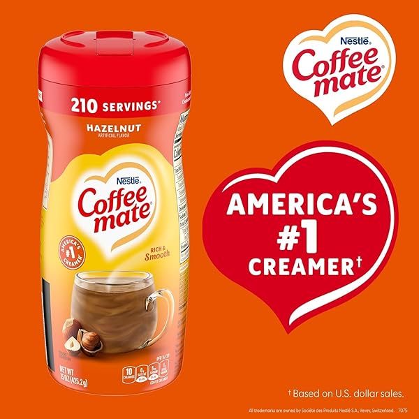 NESTLE COFFEE MATE, NES12345, POWDERED COFFEE CREAMER, GLUTEN-FREE, 1 EACH