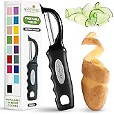 Spring Chef Premium Swivel Vegetable Peeler, Soft Grip Handle and Ultra Sharp Stainless Steel Blades - Perfect Kitchen Peeler