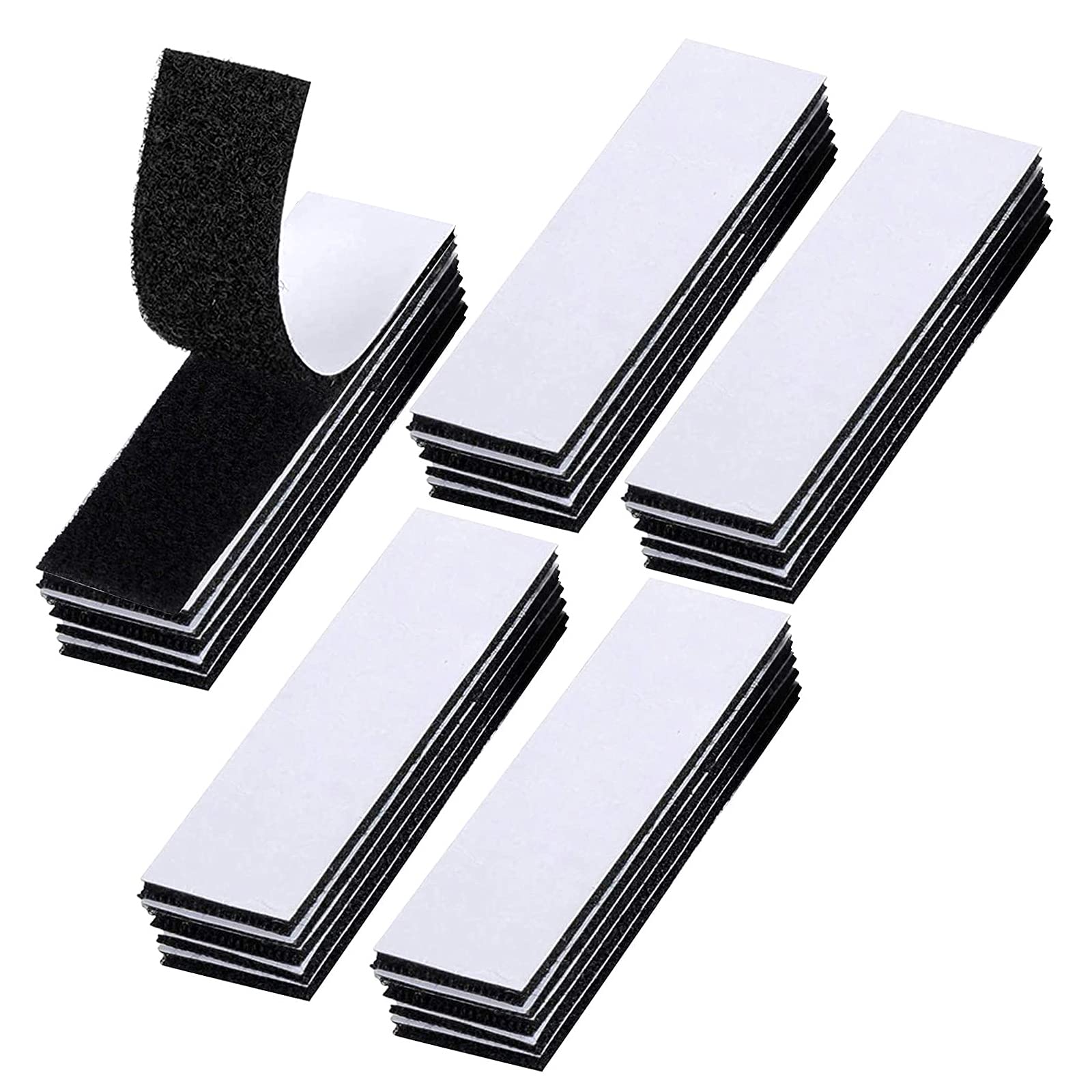 Rowwait 25 Pack Industrial Strength Sticky Pads Heavy Duty, No More Nails Picture Hanging Strips,Extra Strong Double Sided Sticky Pads for Walls,Floor, Plastics, Glasses, Metals (3x10cm, black)