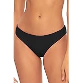 Becca Fine Line Hipster Bikini Bottom, Cheeky Coverage, Swimwear Separates for Women