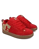 DC Men's Court Graffik SE Skate Sneaker, RED, 11