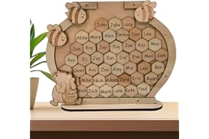 PAMBO Winnie Baby Shower Guest Book Alternative, Bee and Bear Themed Decorations for Birthday/Baby Shower Party - Includes 45 Hexagons Signs